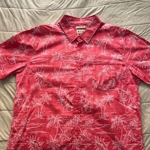 Red Men’s XL Haggar clothing vacation shirt